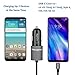 Meagoes Fast Car Charger LG Stylo 4 / V35 ThinQ / G7 ThinQ / V30 / V20 / G6 / G5 /K20 V/Nexus 5X, Rapid Dual Quick Charge 3.0 USB Adapter (6A / 36W) Built-in Straight USB Type C Cord