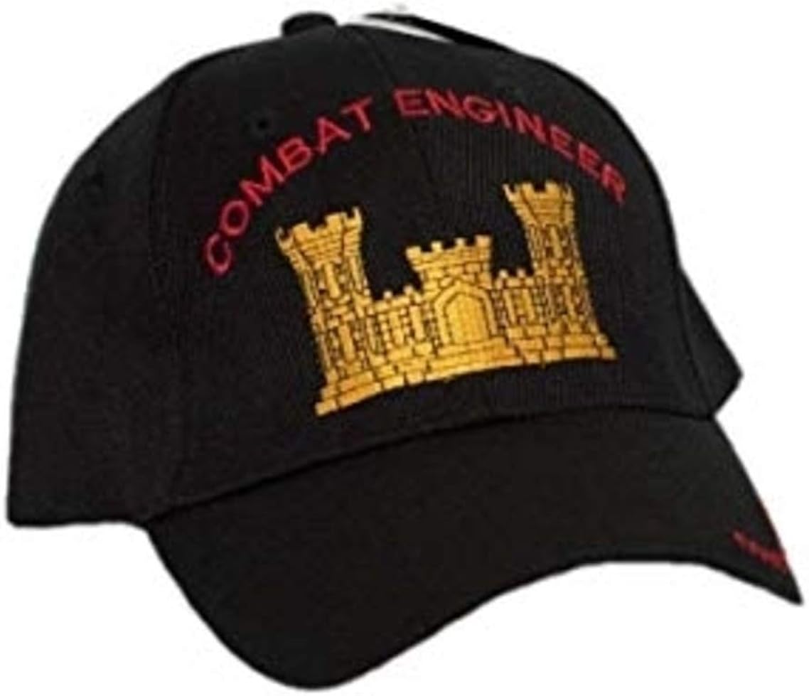 Combat Engineer Cap Official US Army Licensed 3D Embroidered Cap613A 4