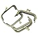 Housweety 3PCs Metal Purse Bag Frame Kiss Clasp Lock Bronze Tone 8cm x5cm