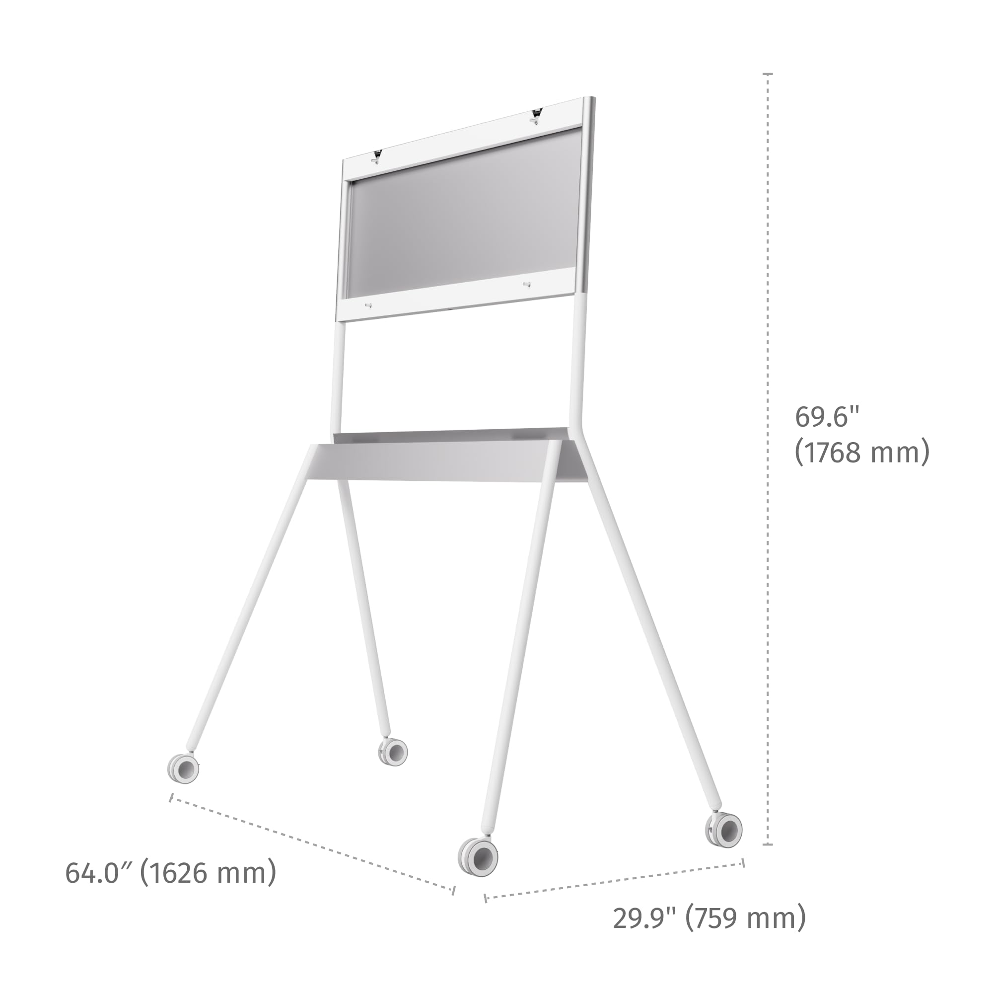 Vibe Portable Stand for Vibe S1 75″ Smart Board, Four Lockable Wheels, Sleek Design for The Modern Office or Classroom