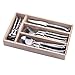 Laguiole By FlyingColors Flatware Set. Stainless Steel, Wooden Drawer Organizer, 24 Pieces
