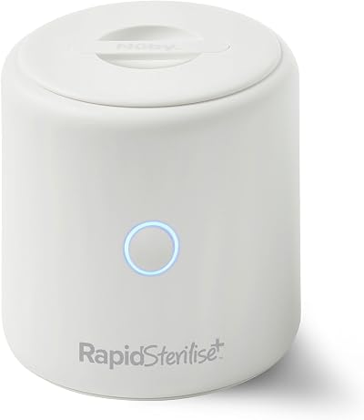 Nuby RapidSterilise+ Portable UV Steriliser White for RapidCool & Bottle