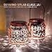 Solar Mercury Glass Mason Jars – 2 Pack SUNWIND Solar Rotating Table Lights with Color Changing Mode and White Mode Outdoor Hanging Lights for Garden, Patio, Home Decoration (Bronze)