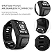 NotoCity Compatible with Spark 3/Golfer 2/Adventurer/Runner 2/3/ Silicone Watch Band Replacement for Spark/Spark 3/Golfer 2/Adventurer/Runner 2/3 Smartwatch (Black/Orange)