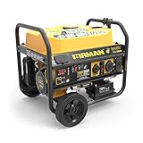 Firman P03612 4550/3650 Watt 120/240V Remote Start Gas Portable Generator cETL Certified, Black