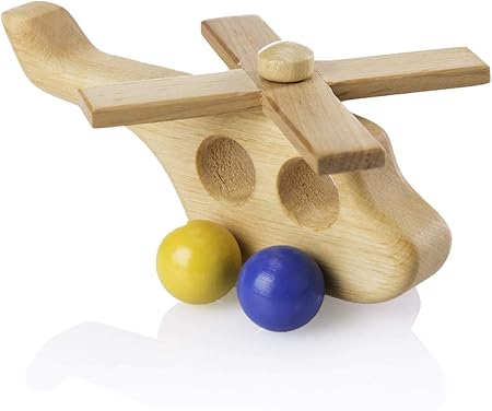 Amazon プルトイ おもちゃのヘリコプター 人気な赤ちゃんおもち ドイツ製の玩具 手押し車 プルトイ おもちゃ