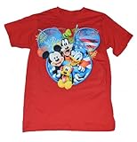 Disney Adult Unisex T Shirt Fireworks Icon Group