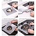 Stove Burner Covers 8 Pack Burner Protectors - Aubuytech FDA Aprroved Gas Range Protectors|Reusable Stovetop Burner Liners - Heat Resistant & BPA Free and Keep Your Stovetop Clean (Sliver)