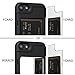 TORU CX PRO for iPhone SE 2022 / SE 2020 / iPhone 8 / iPhone 7 Case Wallet | Protective Shockproof Heavy Duty Cover with Hidden Card Holder & Card Slot | Plastic Mirror Included - Marble
