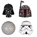STAR WARS 3D Magnets - Set of 4, Including Darth Vader, Boba Fett, and Death Star