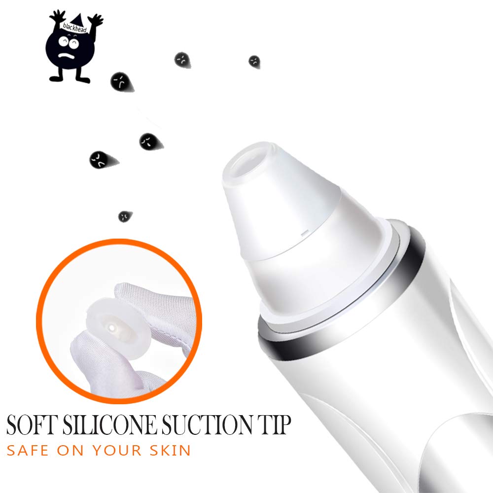 Blackhead Vacuum - Pore Vcauum Blackhead Remover Comedone Extractor Tool and Facial Skin Cleaner Suction Micro