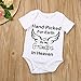 Baby Clothes,Efaster Hand Picked For Earth By My Grandpa In Heaven Letter Romper (3-6M)