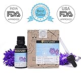 Soulflower Geranium Essential Oil 100% Pure Vegan Organic Therapeutic Grade Aromatherap Indian Geranium Essential oils For Skin Flawless Skin 1fl.oz. BONUS Glass Dropper