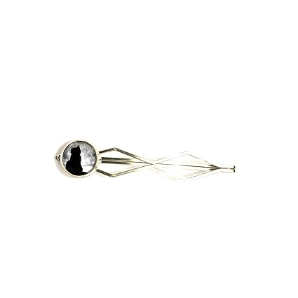 Amazon Com Cat Keychain Full Moon Keychain Handmade Hair Snap