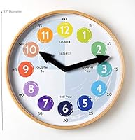 ساعة حائط صغيرة وذئب للاطفال تعلم تو تيل ذا تايم ساعة للاطفال