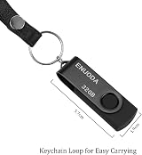 ENUODA 32GB USB 2.0 Memory Stick Swivel Design Black view 6