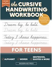 The Cursive Handwriting Workbook for Teens: Learn the Art of Penmanship in this Cursive Writing Practice book with Motivational Quotes and Activities for Young Adults and Teenagers