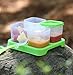 green sprouts Fresh Baby Food Unbreakable Cubes (4oz/4pk) | Store, carry, & serve homemade baby food | Lid provides leak-proof seal, Made from safer plastic, Embossed with measurements