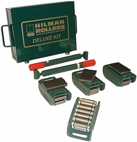 Hilman Rollers, Steel Chain Roller Kits, Hkrs-3-4S, Size W X L X H: 3-5/8 X 6-1/2 X 3-5/16" (Swivel), Wt. (Lbs.): 54, Cap. (Tons): 3, Description: Steel 4 Swivel Pad, 2 Handles, Krs-3-4S