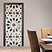 Fymural 3D Kaleidoscope Door Wall Mural Wallpaper Stickers Vinyl Removable Decals for Home New Decoration 30.3x78.7,Multicolor