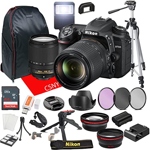 Nikon D7500 DSLR Camera Kit with 18140mm VR Lens+ 64GB Memory + Back