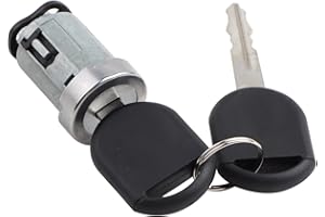 MISIOEK Ignition Switch Lock Cylinder w/ 2 Transponder Chip Keys Compatible with 2005-2014 Ford F150, 2008-2016 F250 F350, 2006-2011 Focus, 2008-2012 Escape, 2005-2014, Lincoln Mercury & Mazda