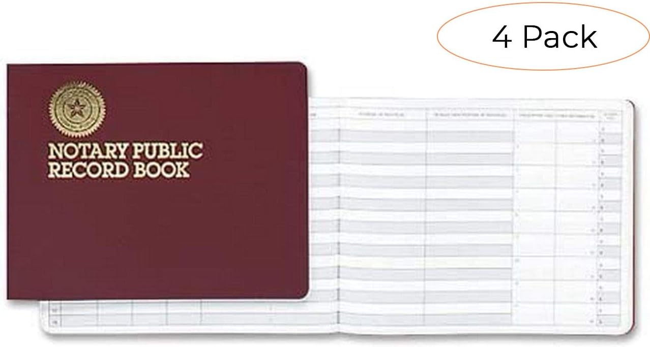 Amazon.com : Dome Notary Public 8 1/2 x 10 1/2 Inch 60-Page Record Book ...