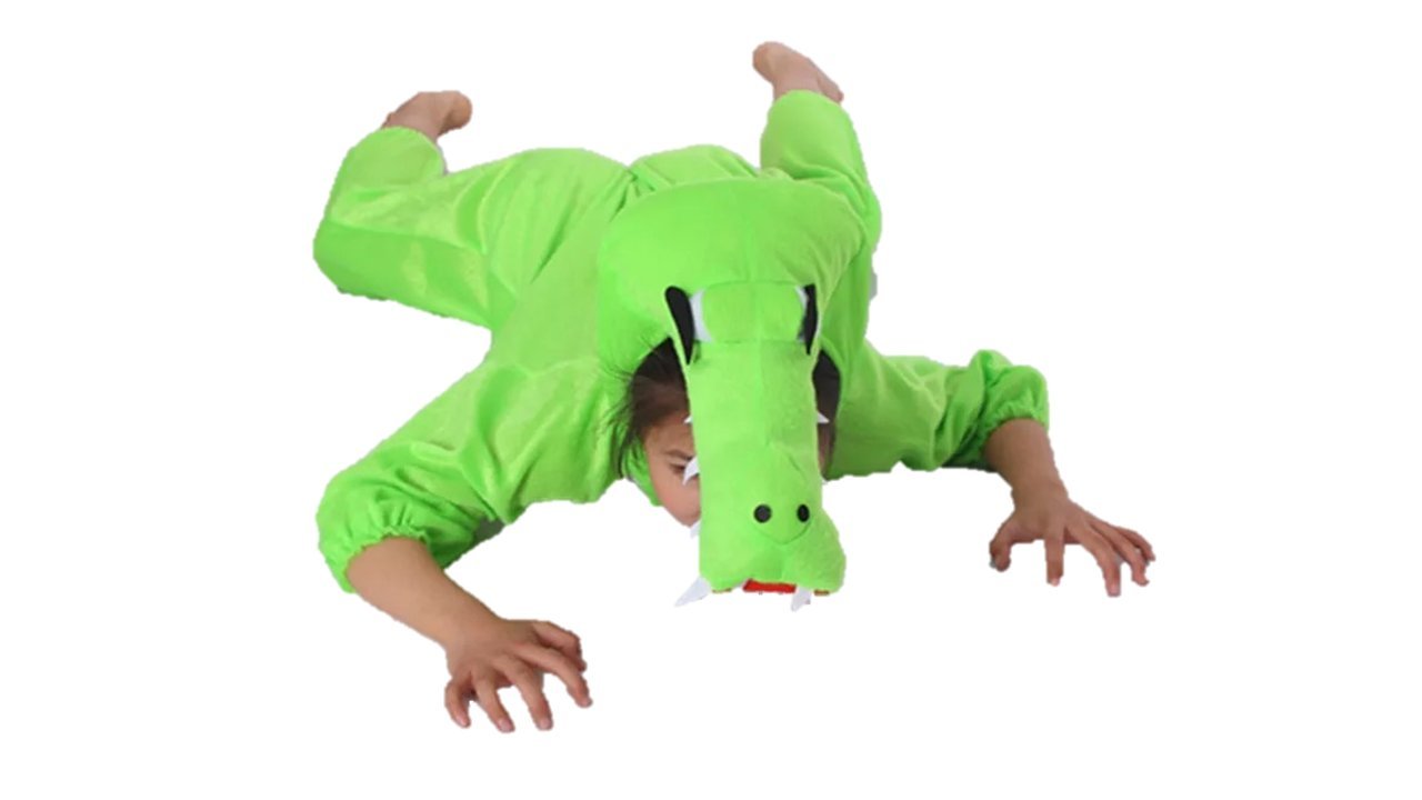 Matissa Kids Animal costumes Boys Girls Pijamas Fancy Dress outfit Cosplay Children (Crocodile, M (For kids 90-105 cm tall))