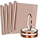 4 Pieces PTFE Sheet Heat Press Transfer Sheet Heat Resistant Craft Mat and 3 Rolls Heat Resistant Tape Heat Press Tape