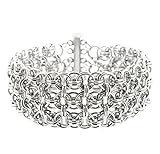 Weave Got Maille Helm Chain Maille Bracelet Kit, Silver Cuff