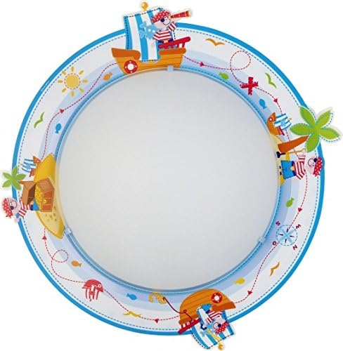 plafonnière 2-in-1 pirate 44 cm blue / white