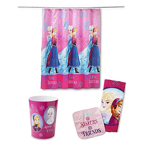 Bundle Of 3 Disney Frozen Bathroom Accessories Decor Elsa