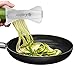 iCooker Spiralizer Spiral Slicer [FREE Stainless Steel Peeler + Cleaning Brush + Recipe Guide + Carry Bag] Professional Vegetable Spiral Cutter For Veggie Zucchini Pasta - Best Carrot Shredder