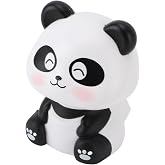 Solar Bobblehead Figures, Panda Car Accessories Welcoming Animal Sculpture Ornament Solar Nodding Panda Figurine Decorative Car Bobblehead for Car Dashboard Home Restaurant