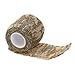 Uning Self-Adhesive Protective Camouflage Tape Wrap 5CM x 4.5M Tactical Camo Form Multi-Functional Non-Woven Fabric Stealth Tape Stretch Bandage for Outdoor Military Hunting