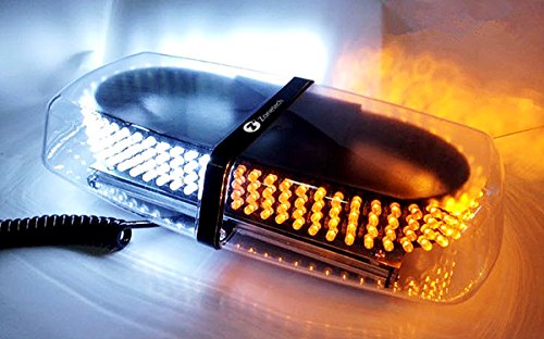 UPC 723508902811, Zone Tech Emergency Warning LED Mini Bar Strobe Light - Premium Quality Heavy Duty Amber/White Emergency Hazard Warning LED Mini Bar Strobe Light w/ Magnetic Base