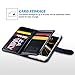 ULAK Designed for iPhone SE Case 2022 (3rd Gen) / iPhone SE Case 2020 (2nd Gen) / iPhone 7 Case/iPhone 8 Case, Luxury PU Leather Wallet Phone Case with Card Holder Flip Kickstand Cover - Black