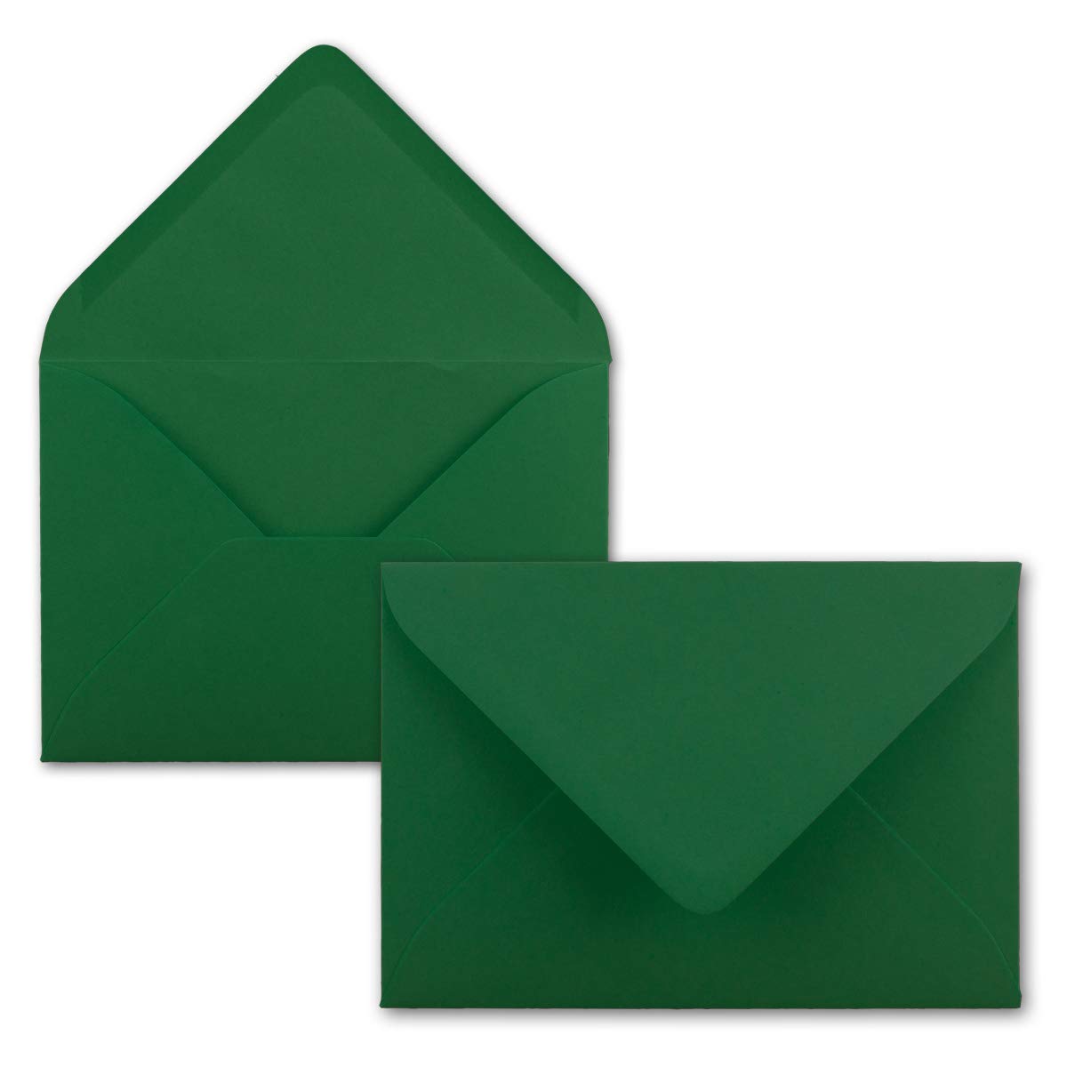 Envelopes B6 119 x 174 mm coloured envelopes | Nassklebung | Coloured Paper | Post Envelopes, No Window, Ideal for Christmas, cards, and Invitations | Series colourful 25 Umschläge dark green