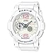 Casio Women's Baby G BGA180BE-7B White Resin Japanese Quartz Diving Watch