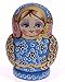 Moonmo 10pcs Beautiful Handmade Wooden Russia Nesting Dolls Gift Russian Nesting Wishing Dolls Pink And Blue Pattern Matryoshka Traditional.