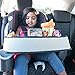 Lap Desk Travel Tray For Kids – Car Seat Activity Tray For Children & Toddlers – Multipurpose Backseat Entertainment & Organizer Accessory - Waterproof Material, Mesh Pockets & Cup Holder