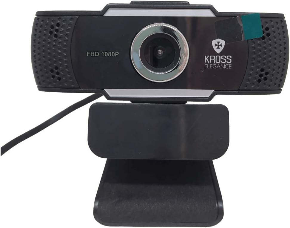 Webcam 1080P Foco Manual KE-WBM1080P, Kross Elegance, Preto por Kross Elegance