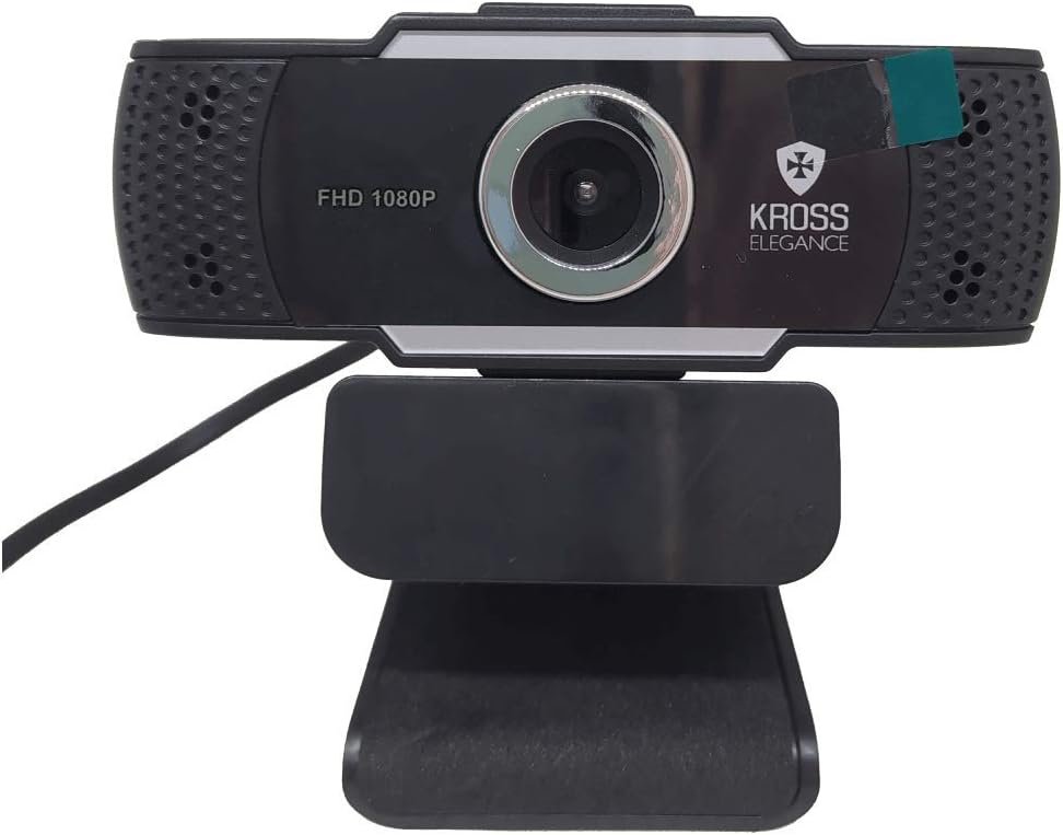  Webcam 1080P Foco Manual KE-WBM1080P, Kross Elegance, Preto por Kross Elegance