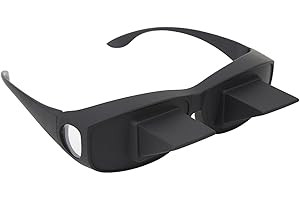 Jelquix HD Optical Glass Prism Glasses, 90 Degree Prism Glasses for Lying Down Reading, Spacious Frame for Watching TV