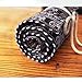 Amerzam Pencils Canvas Pencil Wrap,72 Colored Pencils Roll Pouch Case Holder (Black)