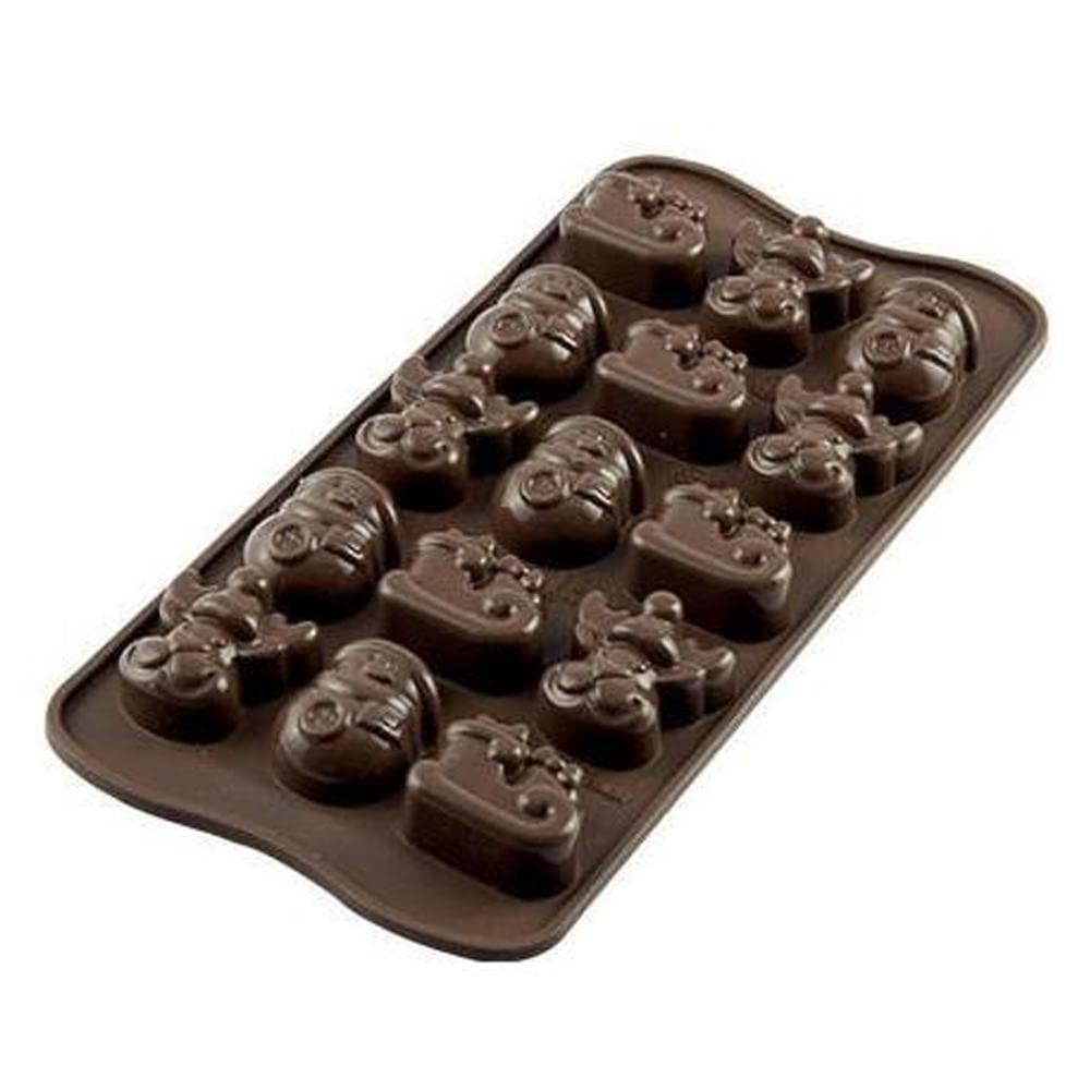 Silikomart Silicone Chocolate Winter Mould, Brown — image 1