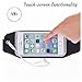 NewSun21 Phone Waist Pack, Waistband for iPhone 7, 7 Plus, 6s, 6s Plus, Google Pixel, Galaxy J7, S5, S6, S7, Edge, Note 3 4 5, LG G3, G4, G5, with Reflective Transparent Touch Screen