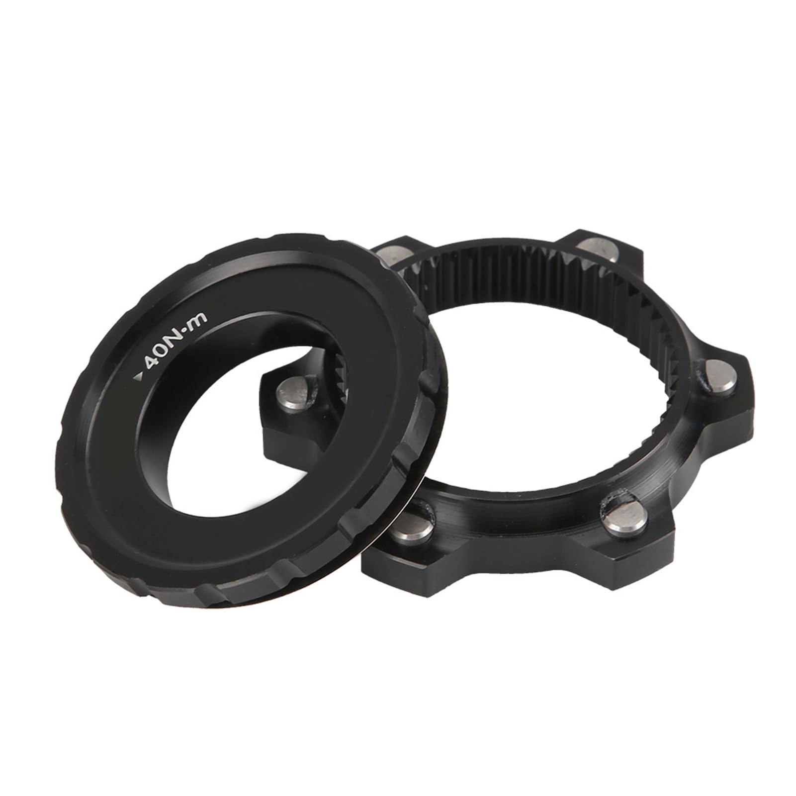 Center Lock Adapter, Converts 6 Bolt to Center Lock Easily, Disc Brake Hub Adapter with Spacer for Boost Hubs, Ideal for Cyclists, Mountain Bikers, Road Cyclists, and Bike Maintenance