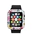 Case Compatible with Watch 42mm & Cisland Flexible Protective Protector Cover Compatible with Watch 42mm Series 1/2/3/4/5 Sport & Edition Creative Beautiful Flowers Art
