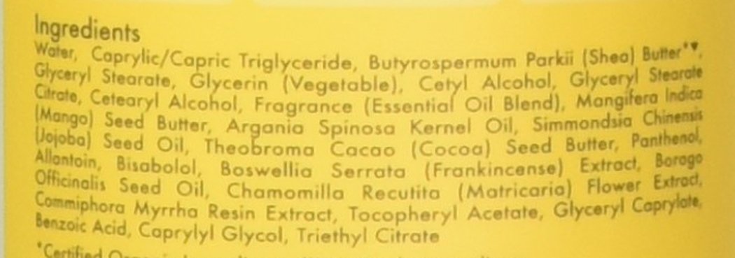 raw shea chamomile & argan oil baby lotion